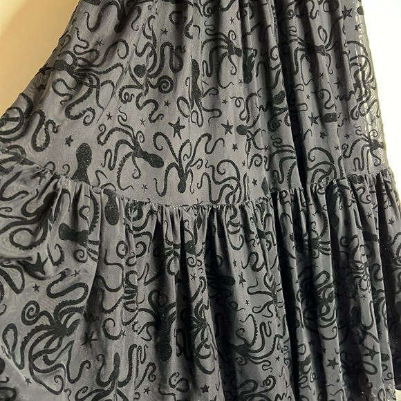 Blackmilk Flocktapus Sheer Midaxi Dress ~ LIMITED Black Size Large - Picture 14 of 16